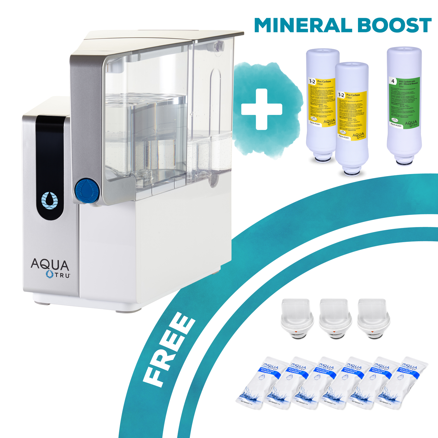 AquaTru Classic – Alkaline-Gerät + 1-Jahres-Filterset + KOSTENLOSES Entkalkungsset!