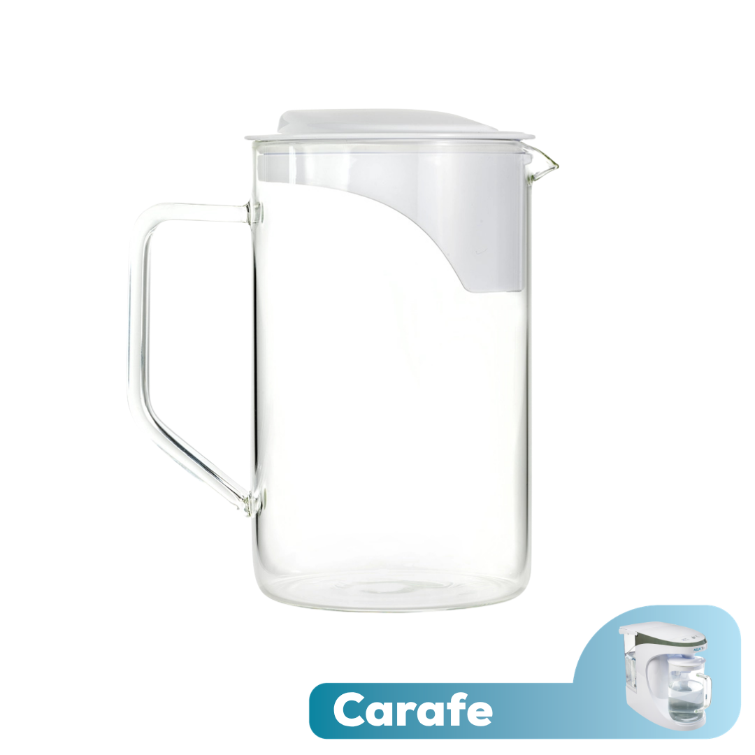 AquaTru Carafe - Glass Pitcher | Extra 1.9L carafe for fresh water