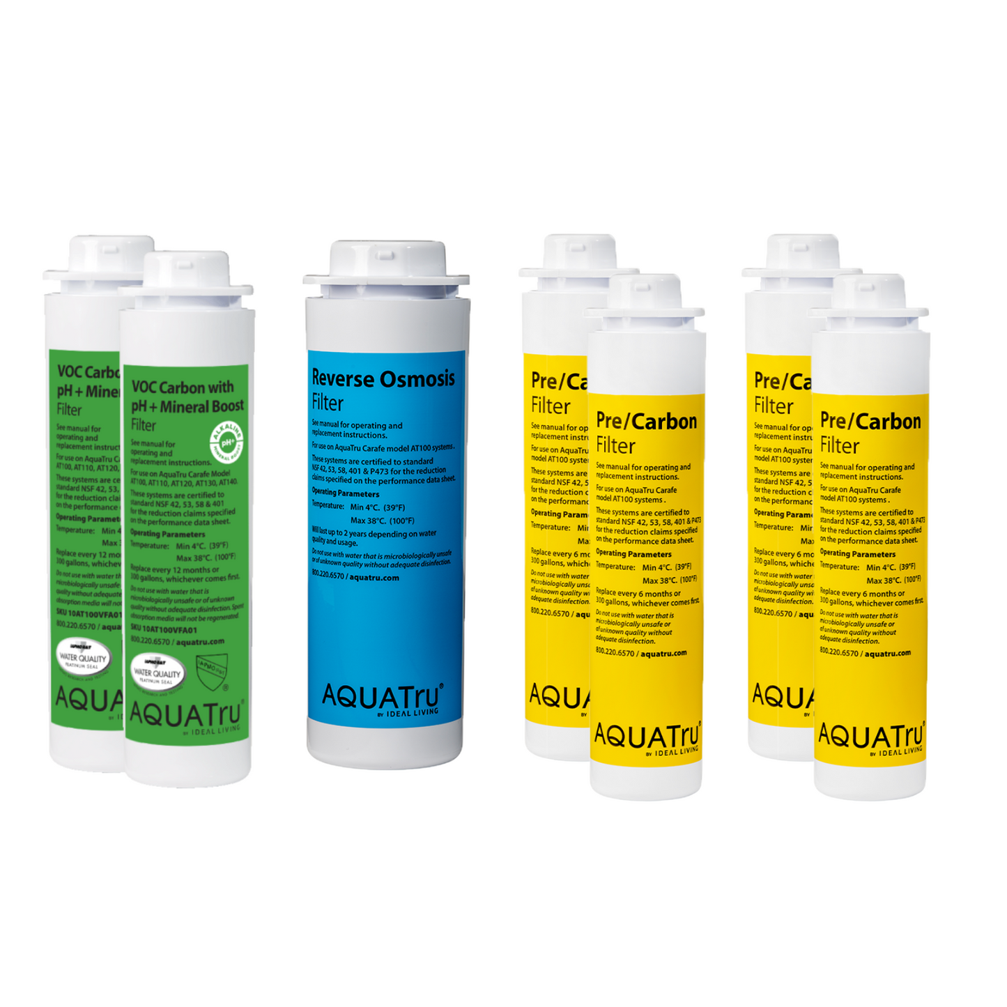 AquaTru Carafe - apparaat + 2-jarige filterpakket + GRATIS ontkalkingsset