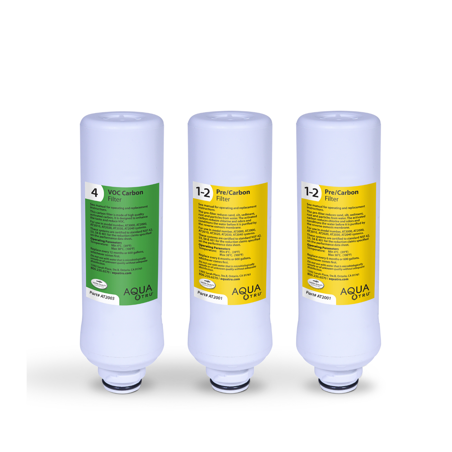 AquaTru Classic - Pack de filtres 1 an