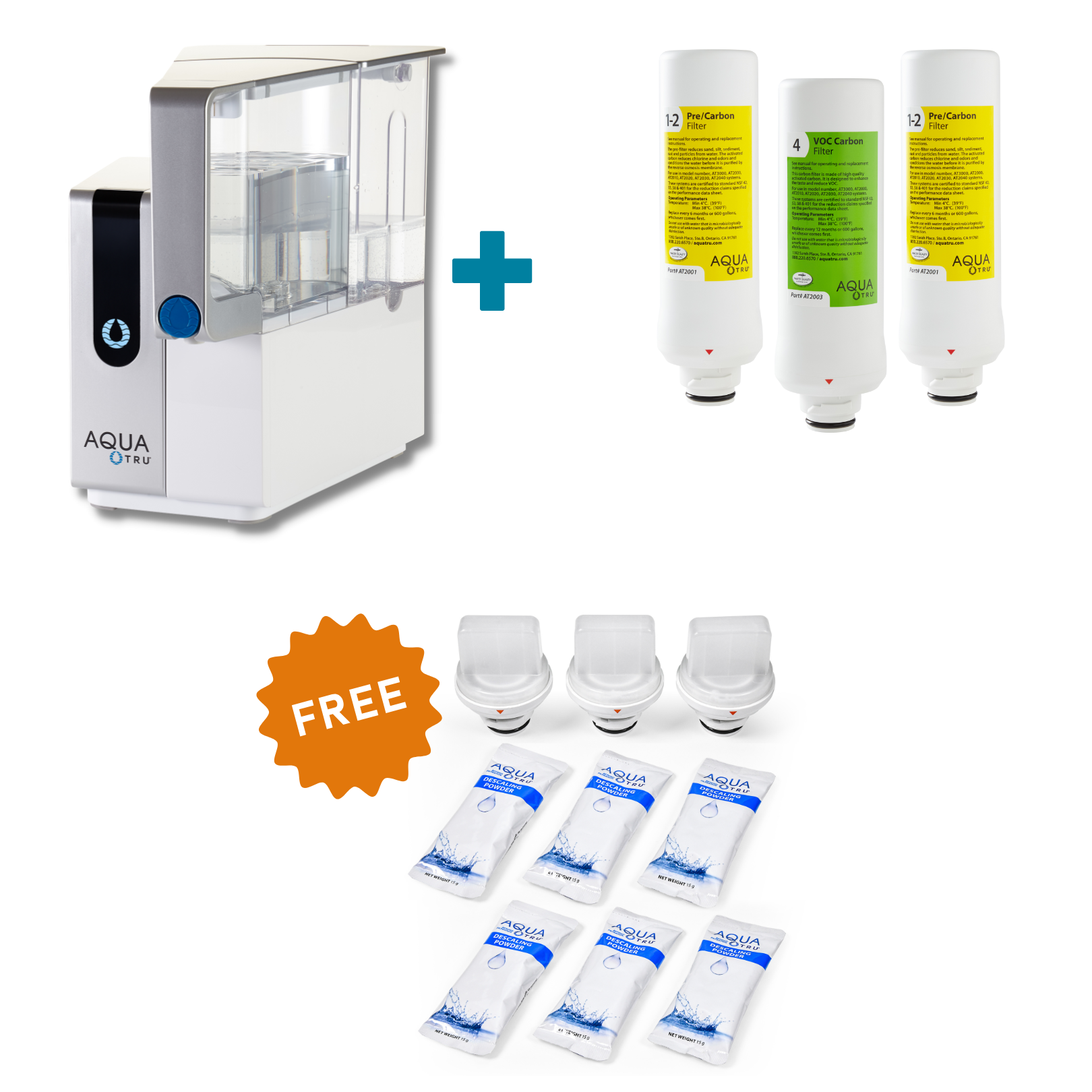 AquaTru Classic Waterfilter + 1 year Filter Pack + FREE Descaling Kit! –  AquaTru Water
