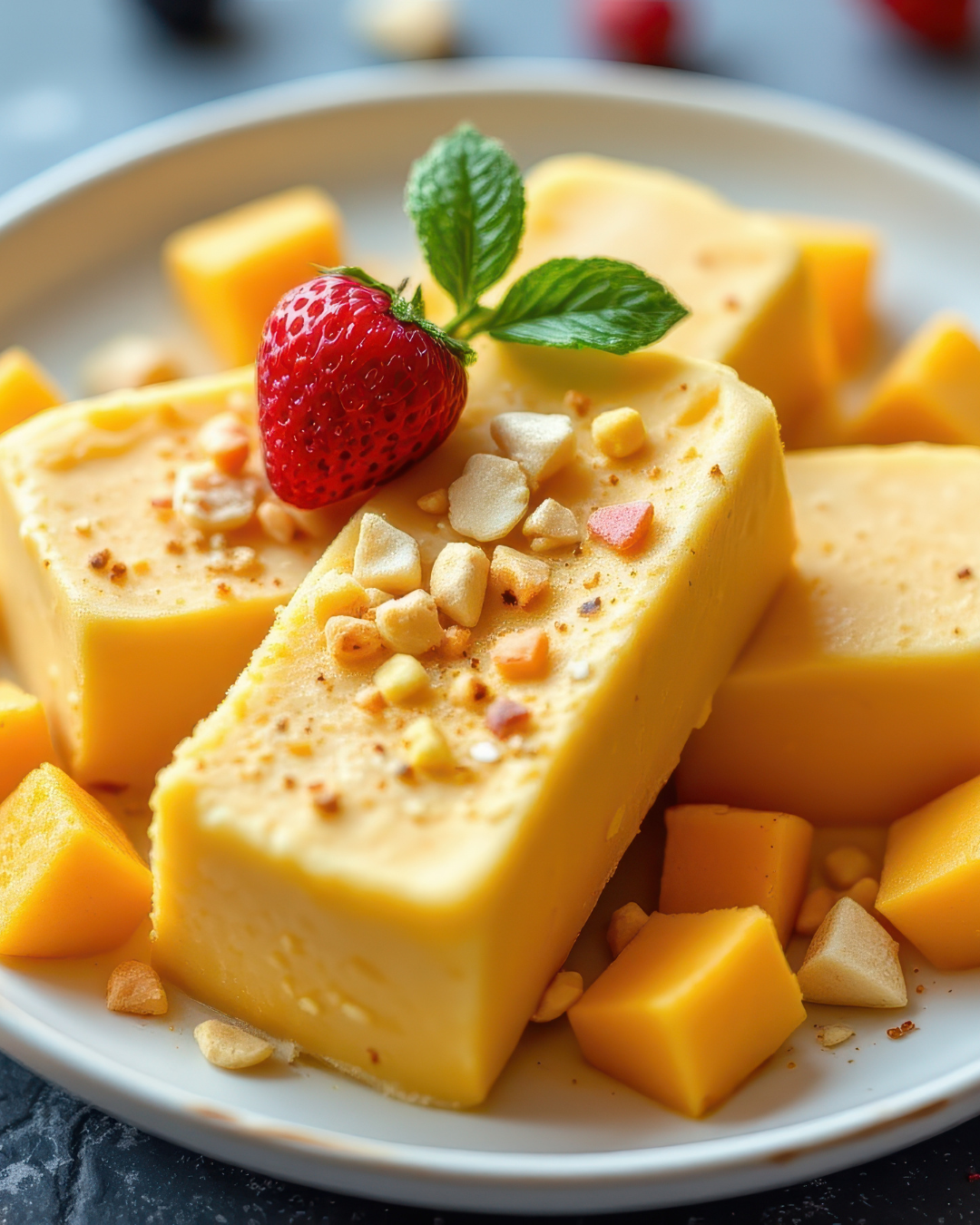 Frozen Mango Yogurt Bark