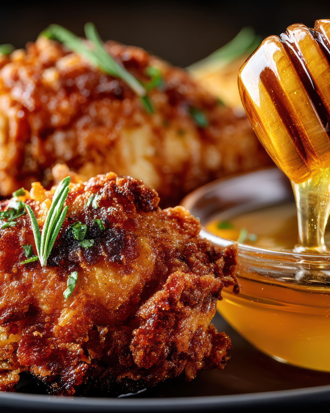 Baked Crunchy Hot Honey Chicken