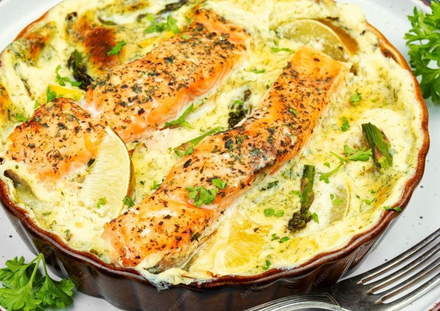 Smoked Salmon & Spinach Gratin
