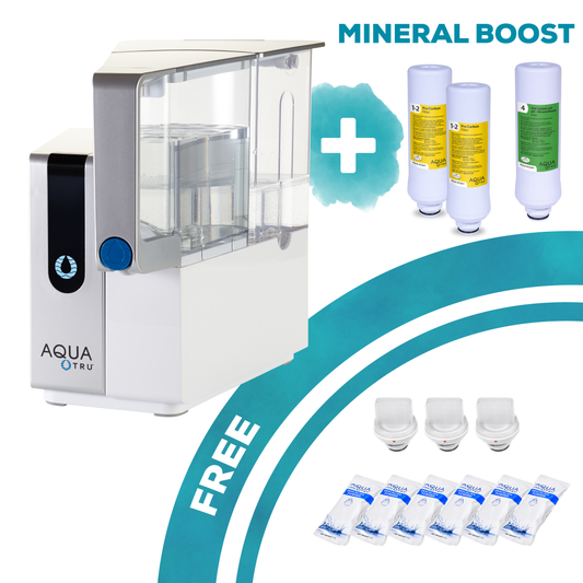 AquaTru Classic – Alkaline-Gerät + 1-Jahres-Filterset + KOSTENLOSES Entkalkungsset!