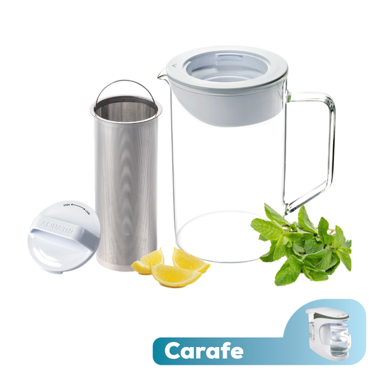 AquaTru Carafe - Infuser lid with glass pitcher