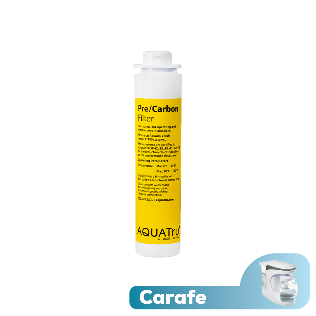 Carafe AquaTru - Filtre pré-charbon (1-2)