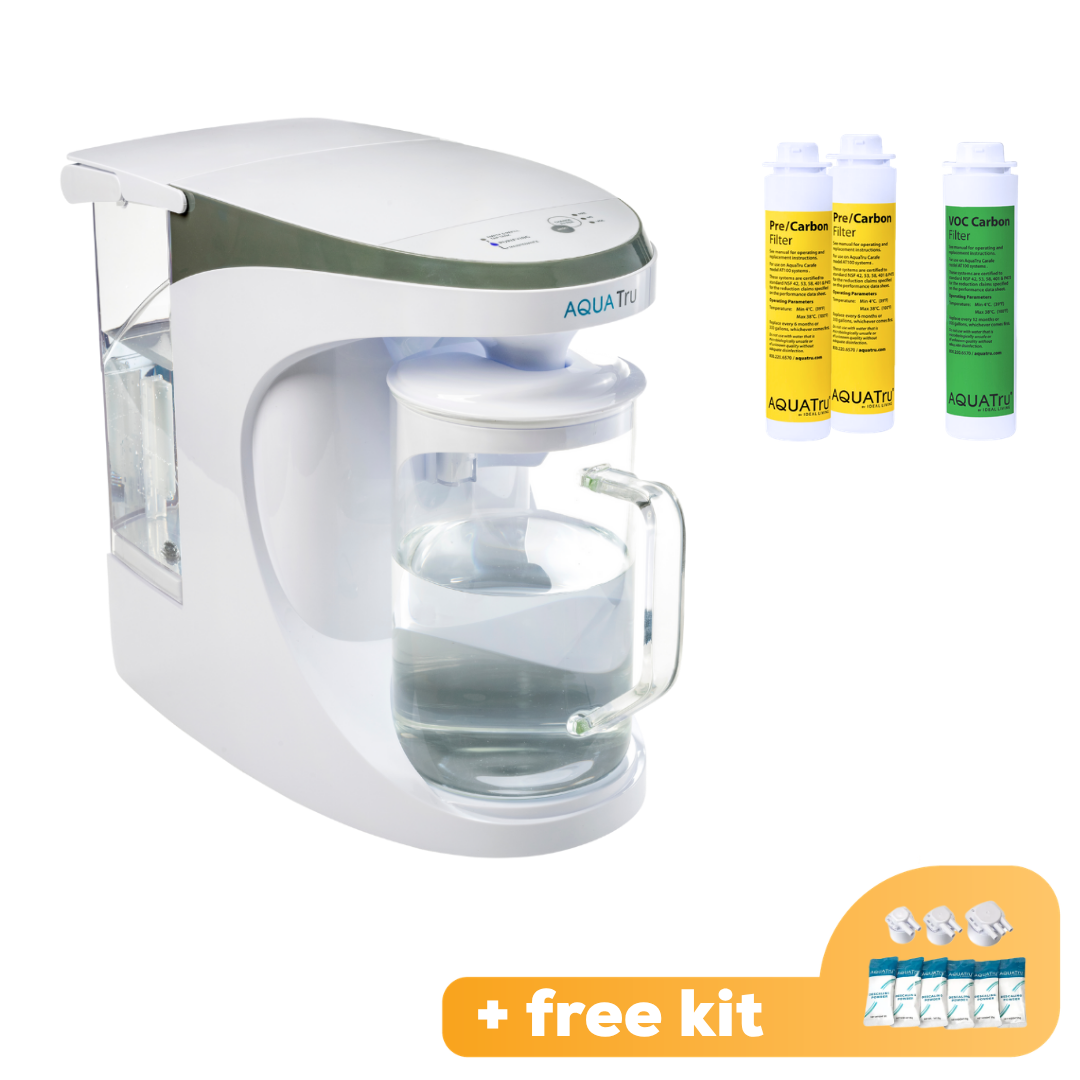 [PRE-SALE] AquaTru Carafe - Unit + 1 year Filter Pack + FREE descaling kit!