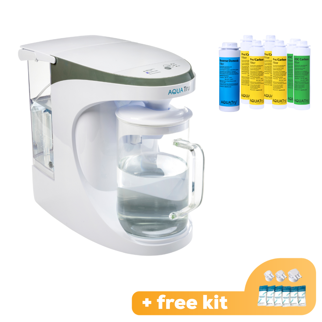 [PRE-SALE] AquaTru Carafe + 2-Jahres-Filterpaket + GRATIS Entkalkungsset