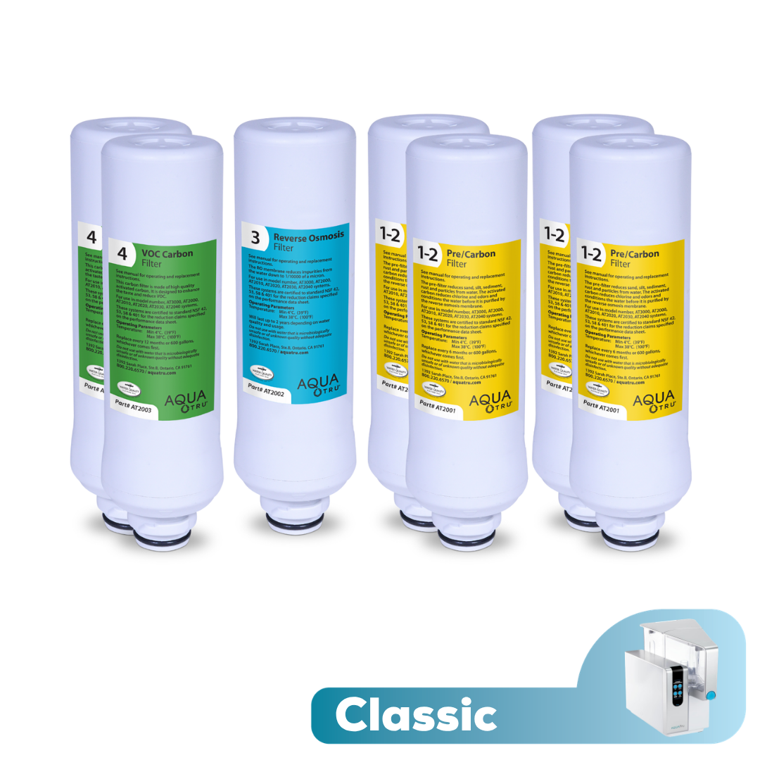 AquaTru Classic - Unité + Pack Filtre 2 ans + Kit de détartrage GRATUIT !