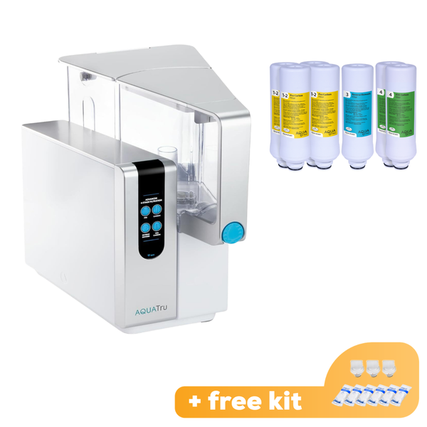 AQUATru フィルターセット 7個 (2年分) AquaTru Classic - Unit + 2 year Pack | Free descaling kit