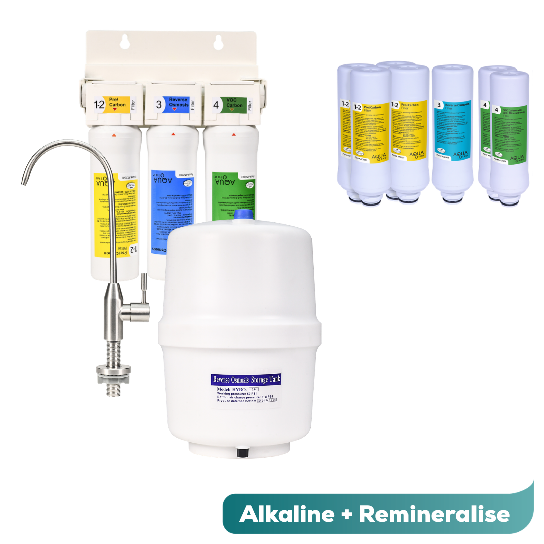 AquaTru Under Sink – Unidad Alcalina + Pack de Filtros de 2 Años