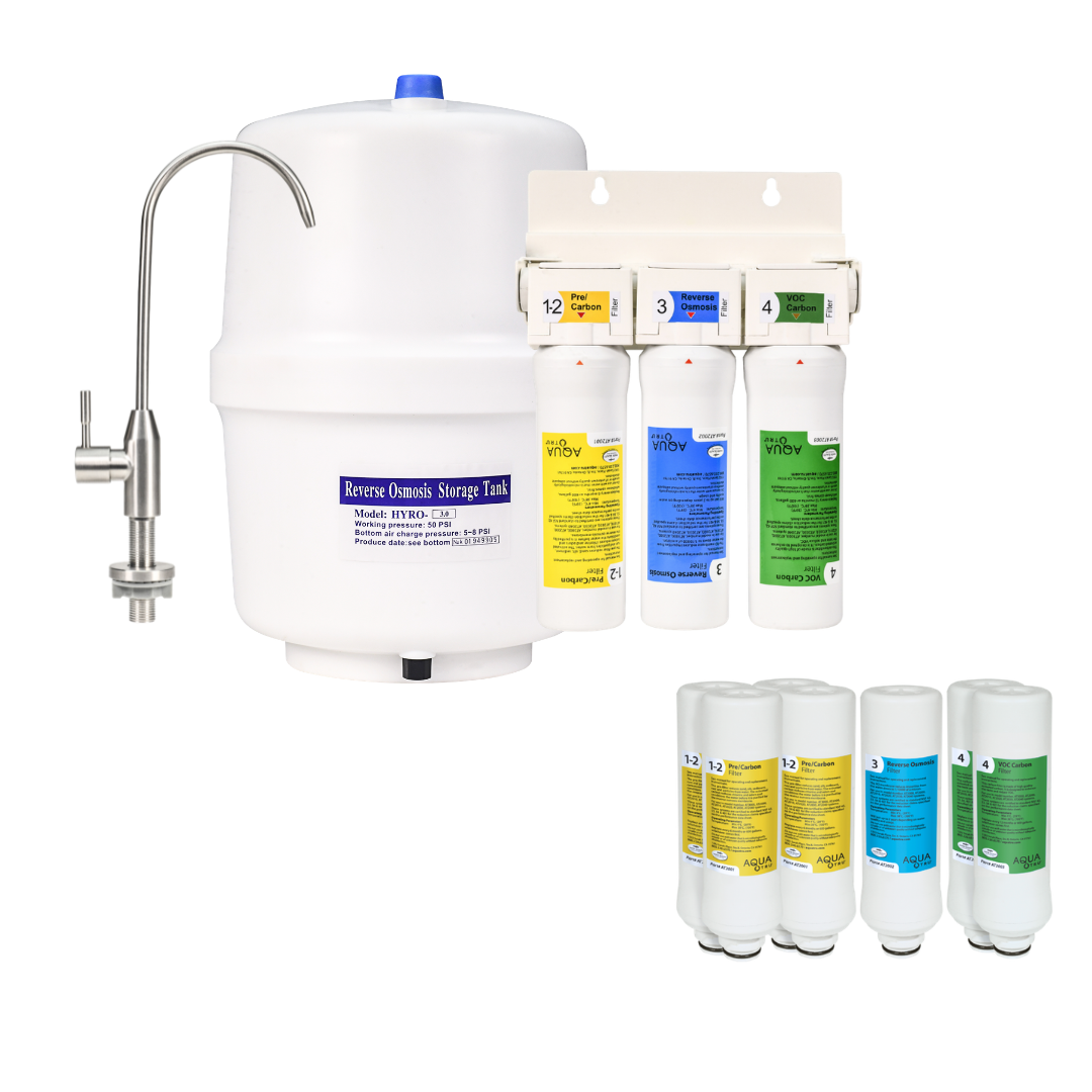 AquaTru Under Sink - Unidade + pacote de filtros de 2 anos 