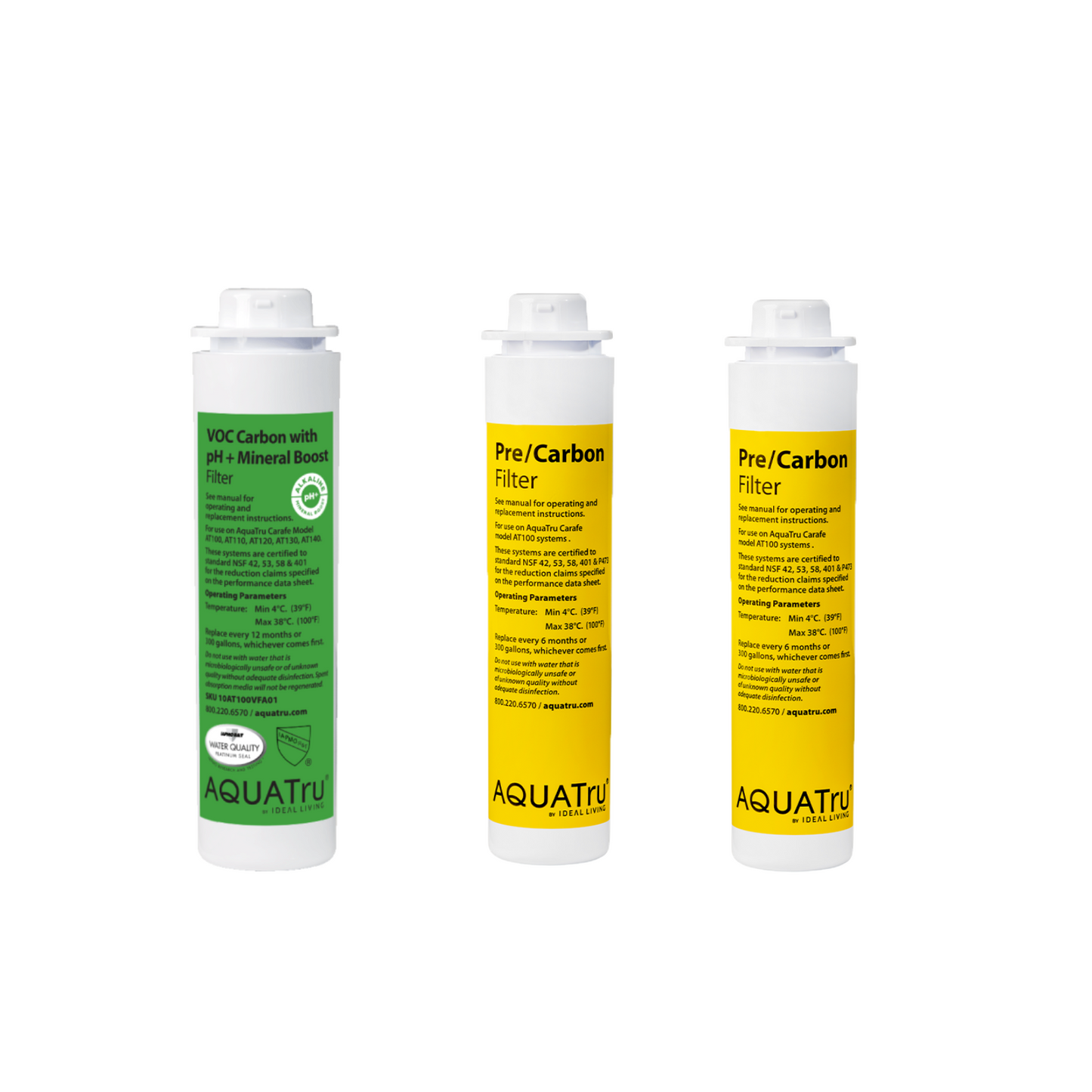 AquaTru Carafe Alkaline Filter Value Pack - 1 year
