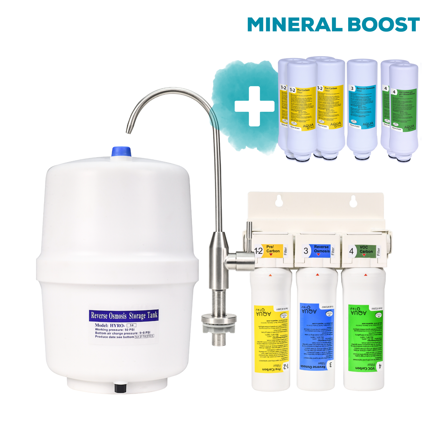 AquaTru Under Sink - Alkaline Unit + 2 year Filter Pack